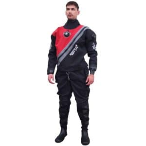 Dry suits with front zipper