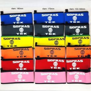 Neoprene hose holders for SM rigging