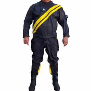 Trilaminate dry suit made to measure Man Slaggo with boots